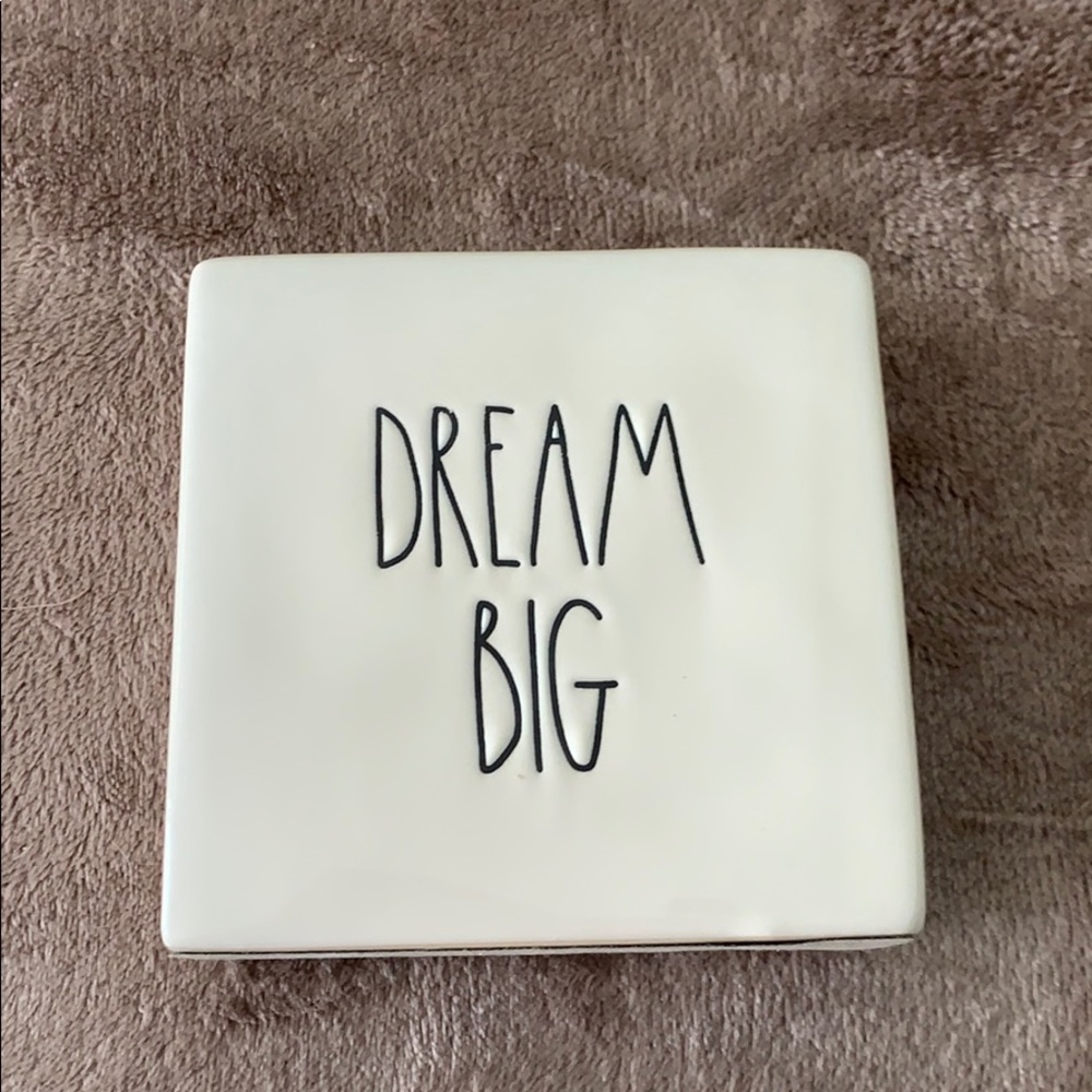 Rae Dunn “Dream Big” glass sign